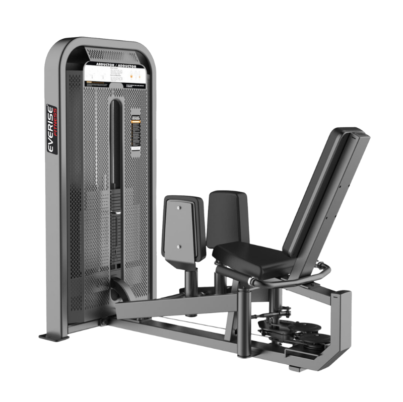 The Adductor/Abductor Combo is a dual-function strength training unit designed to effectively target the inner and outer thigh muscles.
