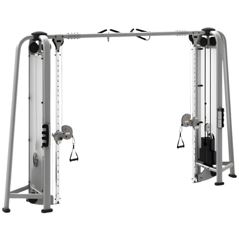 EV7050 Cable Cross Over I Dual Adjustable Pulley System I Multiple Grip Handles I Height Adjustments