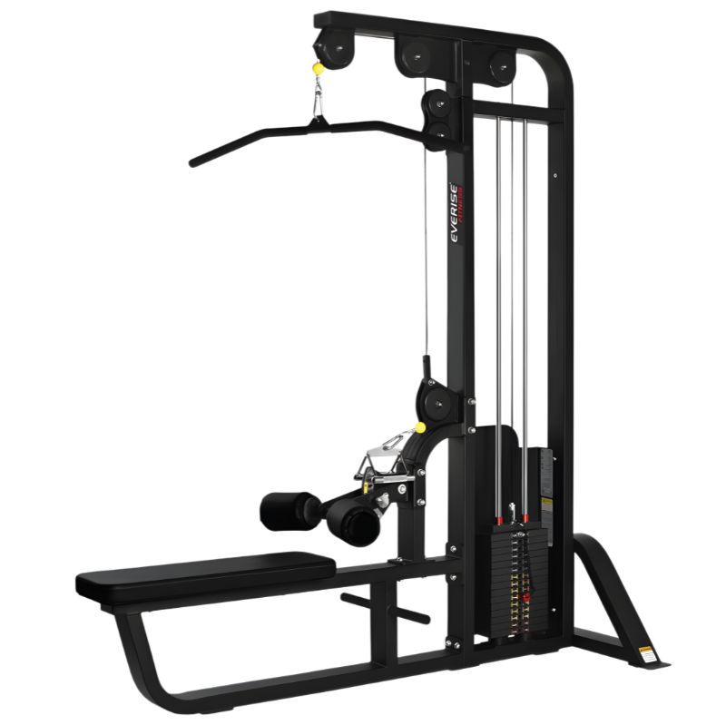 The Lat Pull/Vertical Row machine is a versatile strength-training equipment designed to deliver effective and controlled upper-back workouts in a compact, space-efficient format.