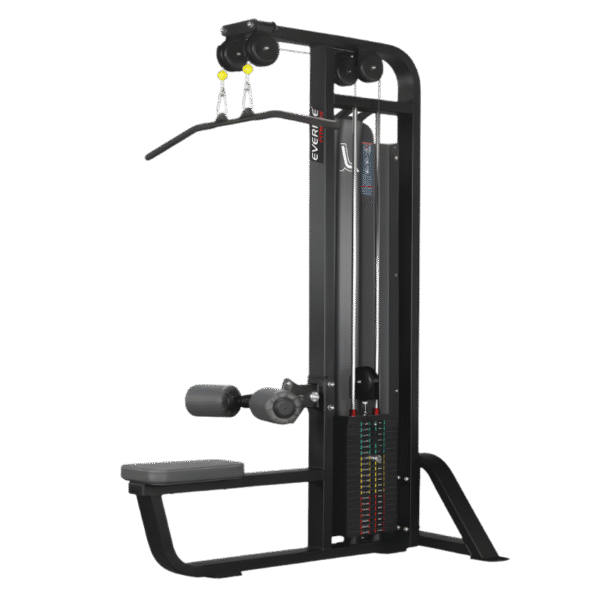 The Lat Pull Down is a fundamental piece of strength equipment designed to develop a strong, wide, and well-defined back.