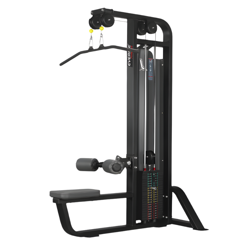 The Lat Pull Down is a fundamental piece of strength equipment designed to develop a strong, wide, and well-defined back.