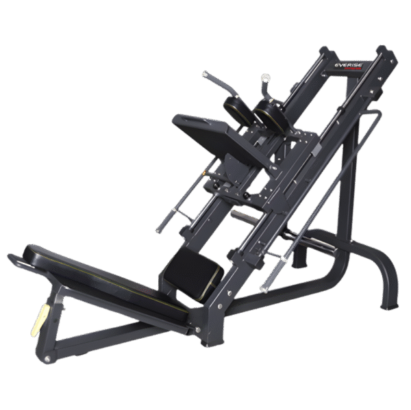 he Leg Press / Hack Squat is built to deliver powerful lower-body workouts in one efficient setup.