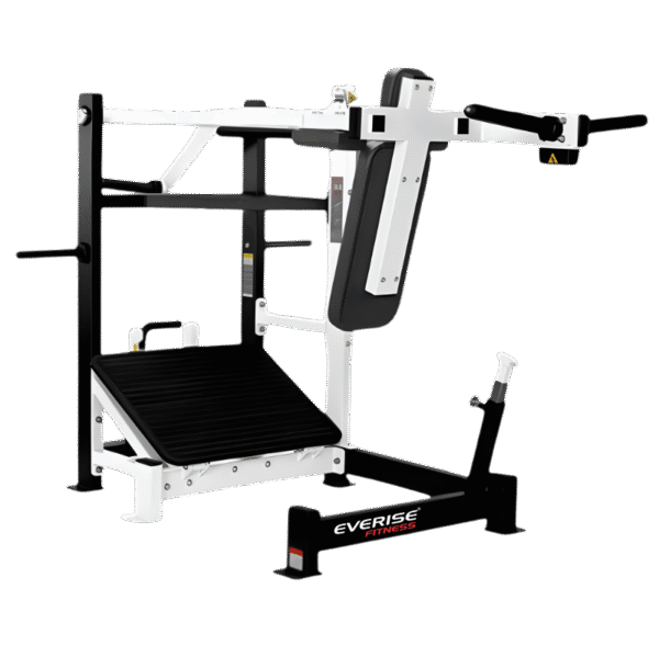 The Pendulum Squat is designed to replicate the feel of a free-weight squat while offering greater control and safety.