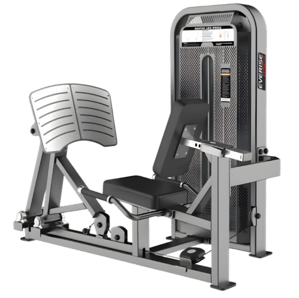 The Seated Leg Press is a powerful lower-body strength machine that quadriceps, hamstrings, glutes, and calves in a safe and controlled manner.